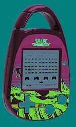 Space Invaders Electronic Carabiner Key Chain Basic Fun