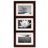 Malden 2083-346 Southlake 3 Opening matted Collage Frames, Walnut