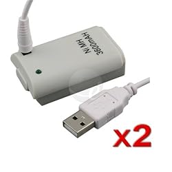 2 Charger+Battery For Xbox 360 / Xbox 360 Slim Game Wireless Controller