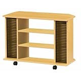 Home Source Industries EH 7030 Rolling TV Stand, Beech