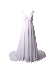 Chiffon/Polyester Lace-Up Sheer Cap Sleeves Corset Empire   Waistline Wedding Dress 