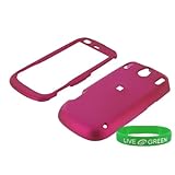 Rose Pink Rubberized Hard Case for Palm Pixi Phone, Sprint
