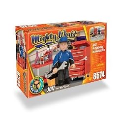 MIGHTY WORLD JEFF THE MECHANIC PLAYSET