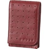 Cross Vertical Dark Red Leather Card Case