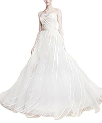 Sexy Strapless Sweetheart Organza/Satin Flared-Skirt Pleated Fitted Sleeveless  Dress