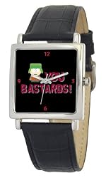 South Park Men's D1575S015 Manilla Collection Kyle Black Leather Watch