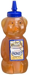 Madhava Pure Clover Honey Bear, 24-Ounce Bottles (Pack of 4)