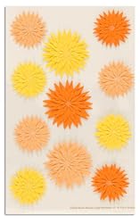 Martha Stewart Crafts Stickers Dahlia Orange/Yellow By The Package