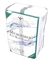 Eurow Microfiber 16" X 16" All Purpose Bar Mop Cleaning Towels (6-Pack)