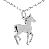 Sterling Silver Horse Necklace