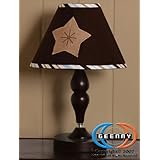 GEENNY Lamp Shade For Brown Blue Star & Moon CRIB BEDDING SET