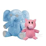 7" ELEPHANT AND 5" PIGGIE PLUSH Characters by Mo Willems