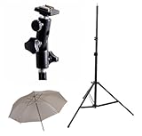 CowboyStudio Speedlite Flash Kit Photography Photo Studio Flash Mount Umbrellas Kit