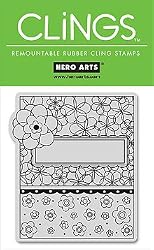 Hero Arts Clings Rubber Stamp / Flower Patterns