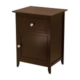 Classic Night Stand Cabinet Espresso Finish