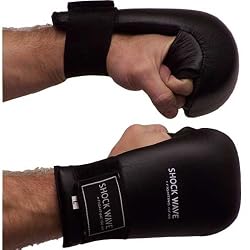 Shock Wave Back-fist sparring gloves - Black