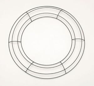 12IN GREEN METAL WREATH FORM (10 pack)