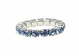 Toe Ring - T9 - Crystal Band ~ Lt. Sapphire