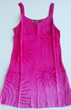 Raya Sun Embroidered Crinkle Solid Dress/Cover Up in 4 Colors. Missy S-XL