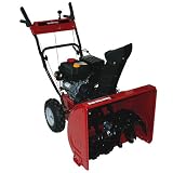 YardMachines31AS62EE70024inch179ccOHV4-CycleGasPowered6-SpeedSelf-PropelledTwo-StageSnowThrowerWithElectricStart