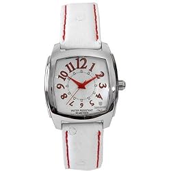 LANCASTER JOSS STEEL LADIES WATCH WHITE/RED OLA0253SSLRSBNRS
