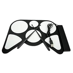 HDE&reg; USB Roll Up Drum Kit for Free Play or Learning Game