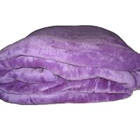 Brand New Queen Size Solid Super Soft Plush Mink Blanket Purple