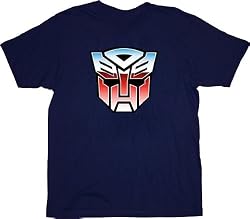 Transformers Original Classic Heroic Logo T-shirt Navy Blue