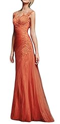 Sexy Mermaid Applique  Lace Evening Dress/Prom Dress  With Ruffles
