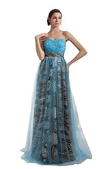 Ruched Beaded Tulle  Dress