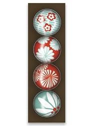 iPop Clicks Stacey Asato Kimono 4-Pack Magnet Set