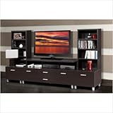 Element Entertainment Center with Decorative Wall in Espresso