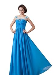 Sweetheart Chiffon Backless  Bridesmaid Dress  With Pearls