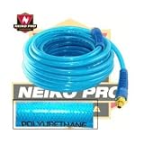 Boston Industrial Polyurethane Flexible Braided Air Hose - 3/8 Inches x 50 Feet