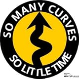 Magnetic Badge - So Many Curves - Black - Overlap
