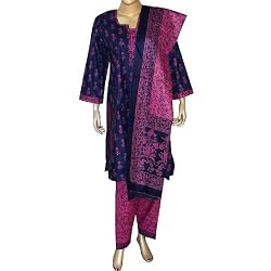 Printed Salwar Kameez Cotton Clothing Size M (slk435)