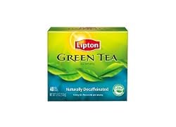 Lipton Green Tea, Decaffeinated, Tea Bags, 40-Count Boxes (Pack of 6)