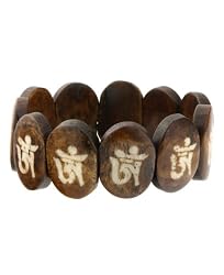Buddhist Stretchy Bracelet with Om Symbol