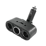 Duragadget 12v In Car 3 Way Triple Multiple 1 to 3 or 3 to 1 3 / 2 Outlet Cigar Cigarette Lighter Socket Adapter