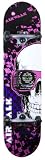 Airwalk Undone Skull Black Complete Skateboard