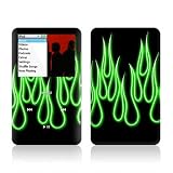 Green Neon Flames Design iPod classic 80GB/ 120GB Protector Skin Decal Sticker