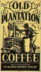 Old Plantation Coffee Porcelain Refrigerator Magnet