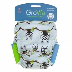GroVia All in One Diaper - Owl
