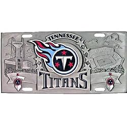 Tennessee Titans Zinc License Plate - NFL Football Fan Shop Sports Team Merchandise