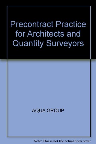 precontract practice for architects and quantity surveyors