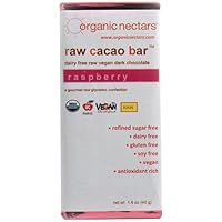 Organic Nectars Raspberry Chocolate Bar, 1.4-Ounce Bar (Pack of 3)