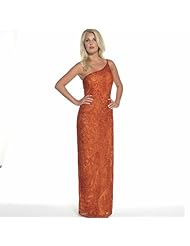 Silk Sequined Slit Evening Dress/Prom Dress 