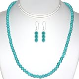 6Mm Round Beads Green Turquoise Howlite 20