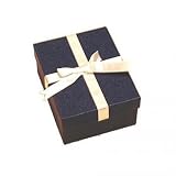 Classic Blue Pendant Earrings Gift Box with White Bow