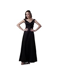 V-neck Off the Shoulder Empire   Waistline Evening Dress 